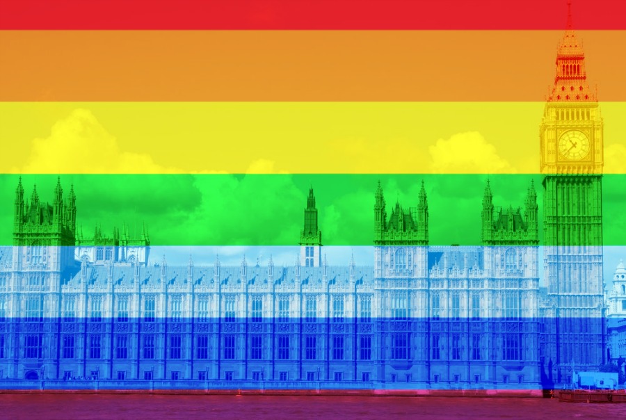 house of parliament rainbow